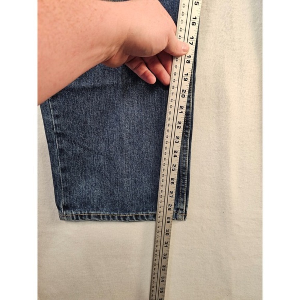 Levi's 514 Straight Fit Jeans - Mens Size 42x30 Blue Denim Classic Style #1614 - Picture 3 of 9
